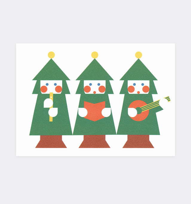 Postkarte Weihnachten Musik
