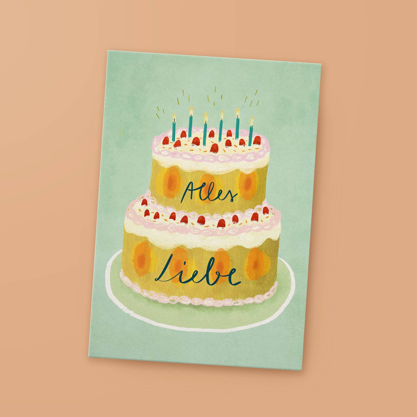 Postkarte »Alles Liebe«