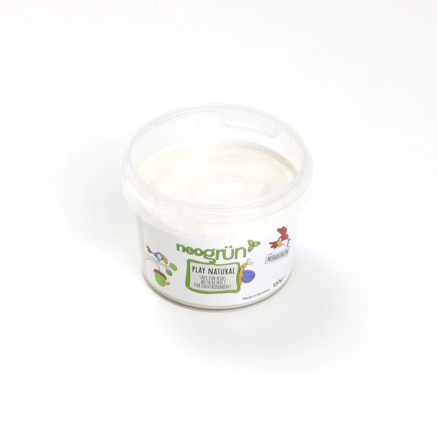 Bio-Fingerfarbe vegan - 120g Becher - weiß