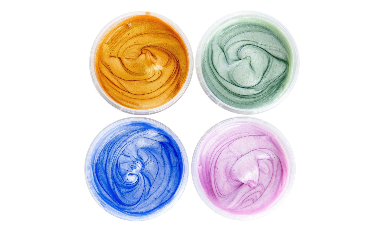 Glitzer-Kristall-Fingerfarben 4er Set "Mika"