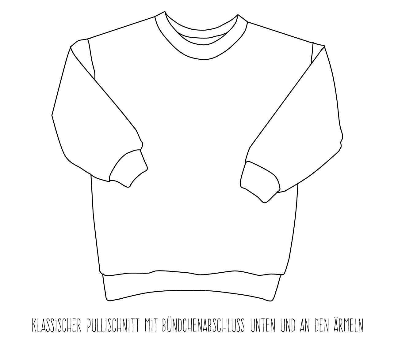 mehrfarbiger Sweat-Pullover Kinder FREIE FARBWAHL