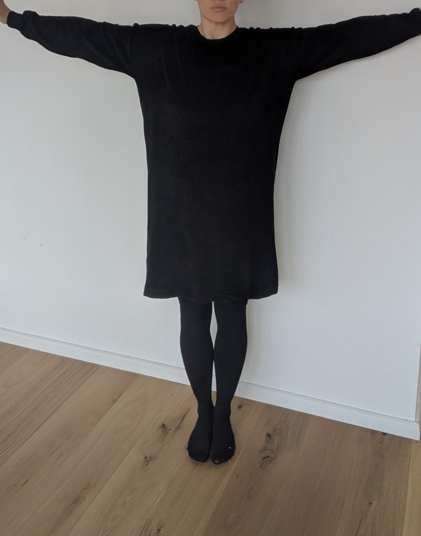 Oversize Frottee Langarm Kleid Erwachsene