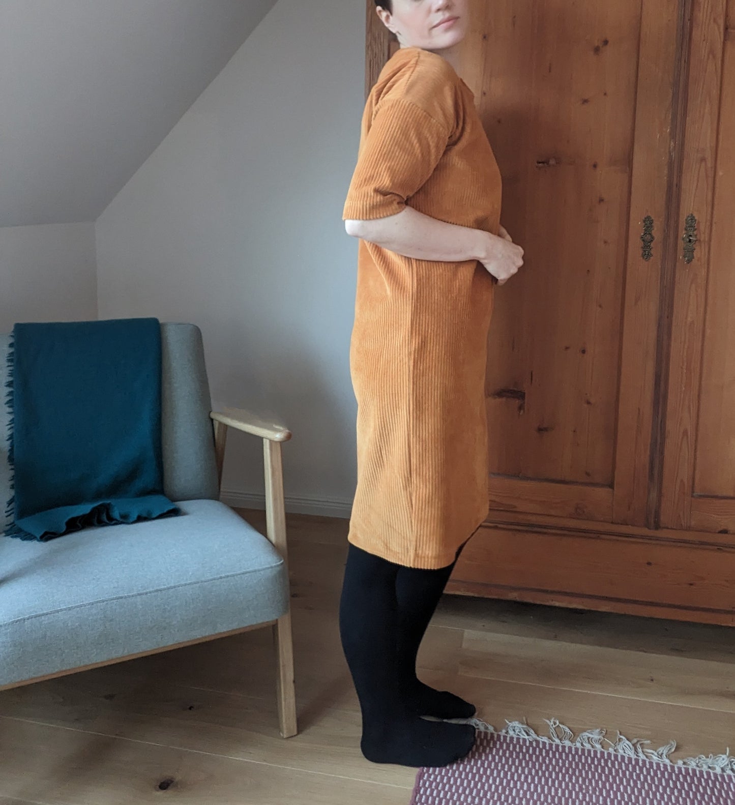 Oversize Cord Kleid Erwachsene