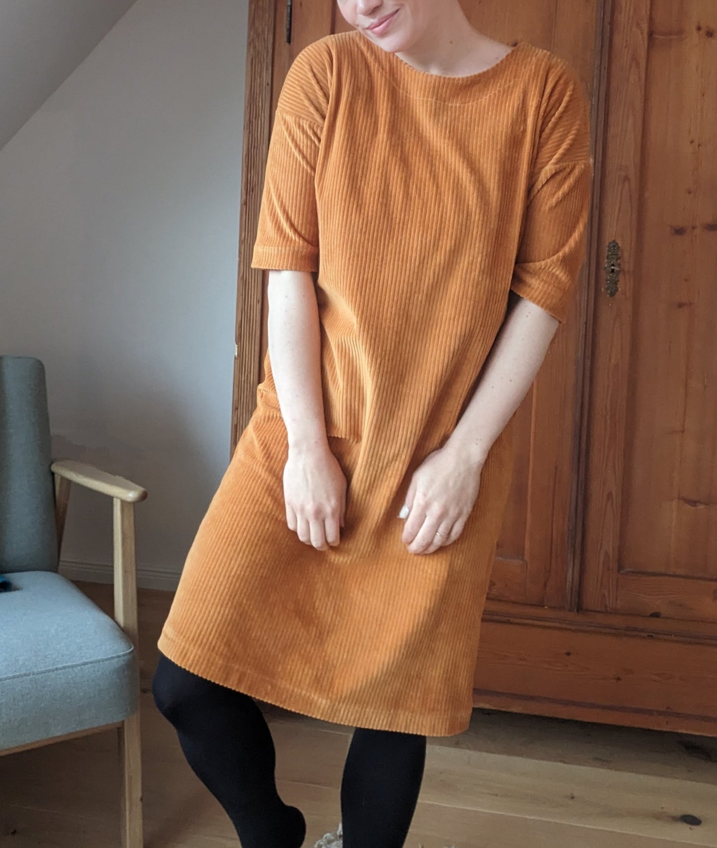 Oversize Cord Kleid Erwachsene