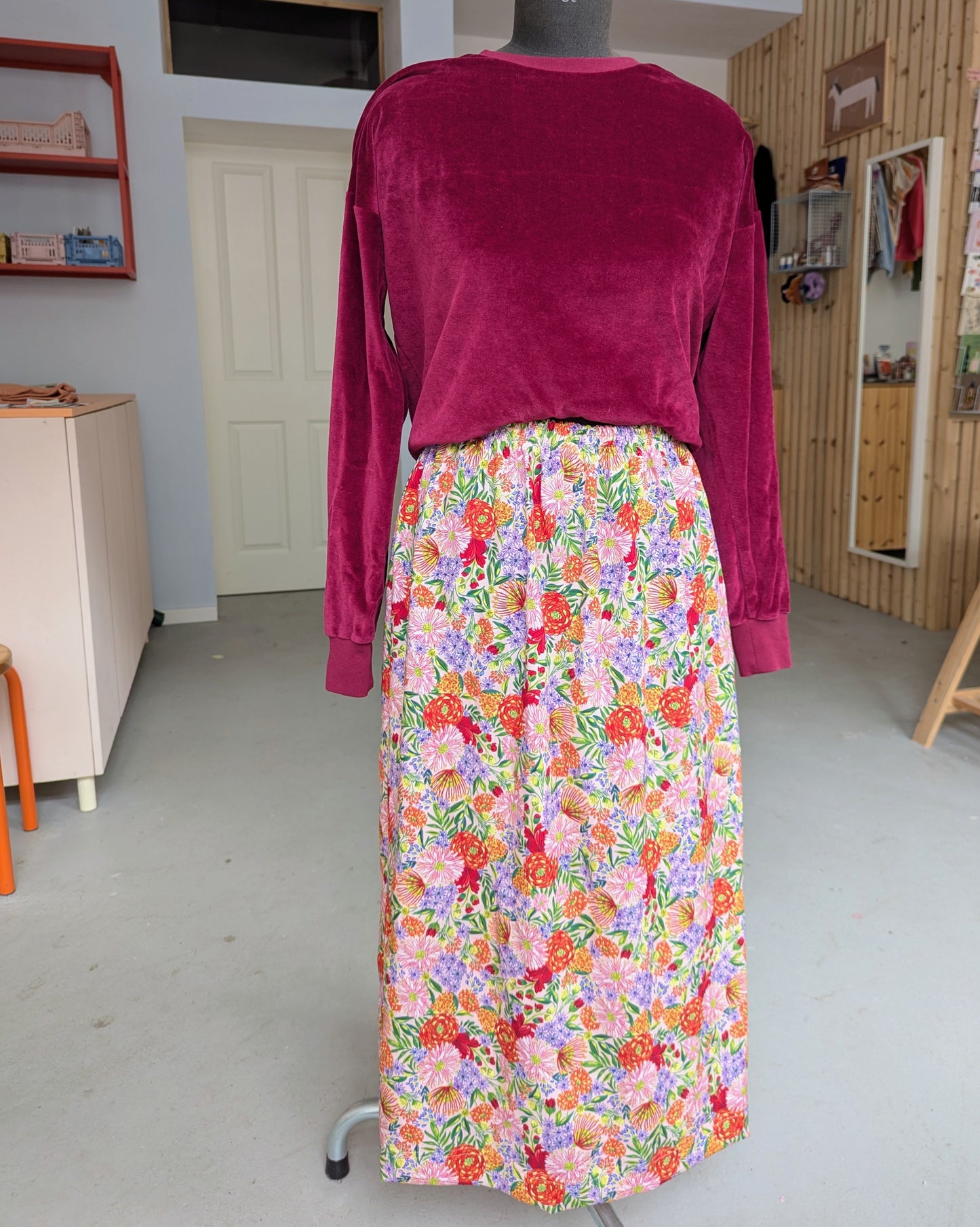 Rock mit Blumenmuster Erwachsene