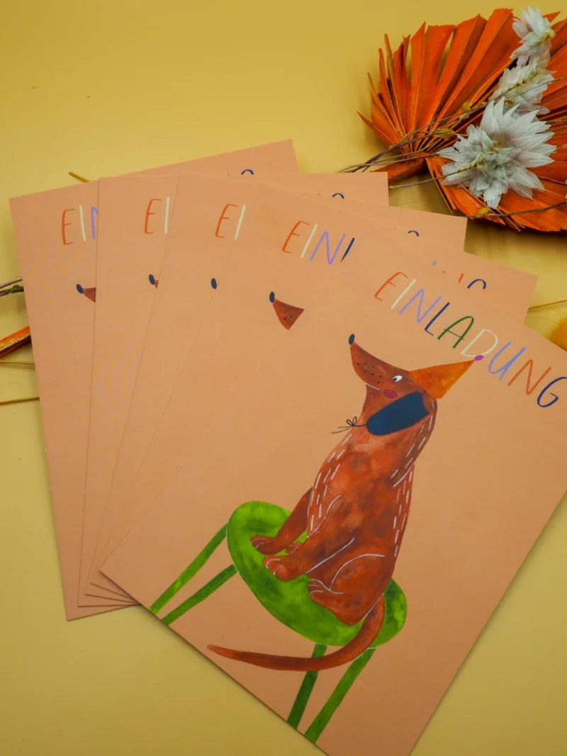 Postkarte Einladung