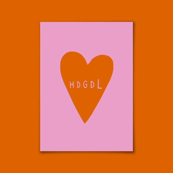 Postkarte hdgdl Herz