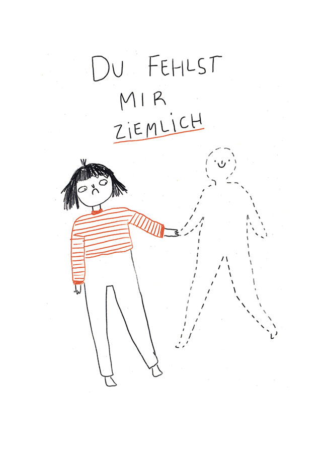 Postkarte fehlst mir