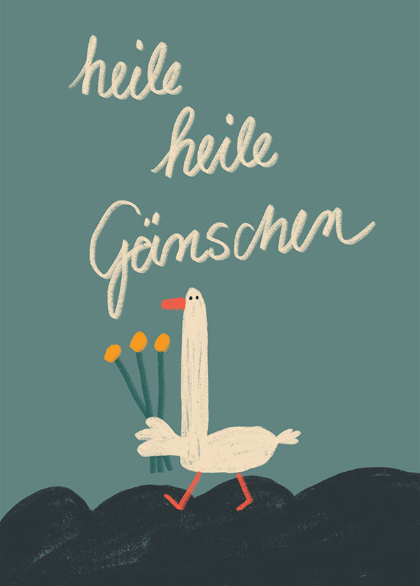 Postkarte heile Gänschen