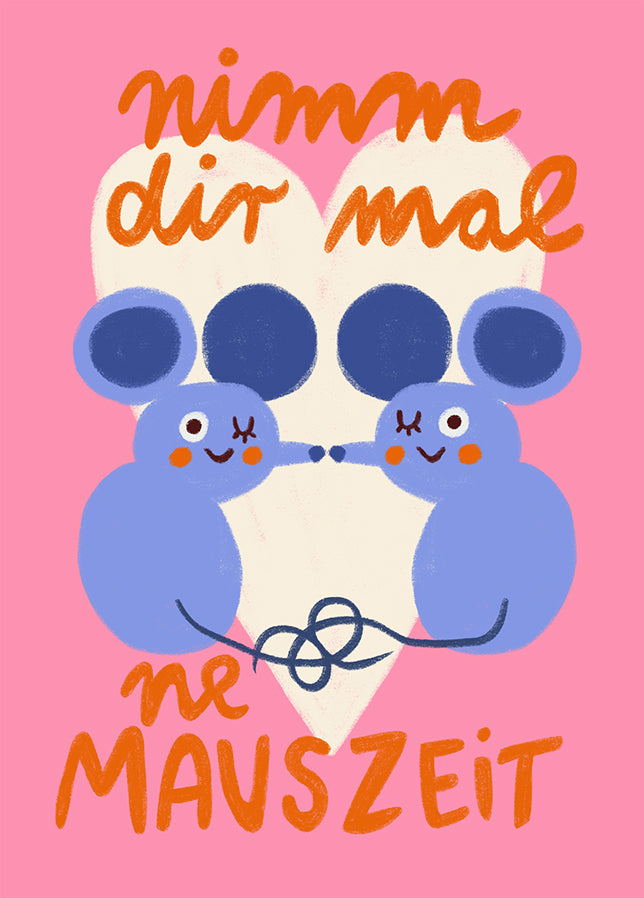 Postkarte Mauszeit