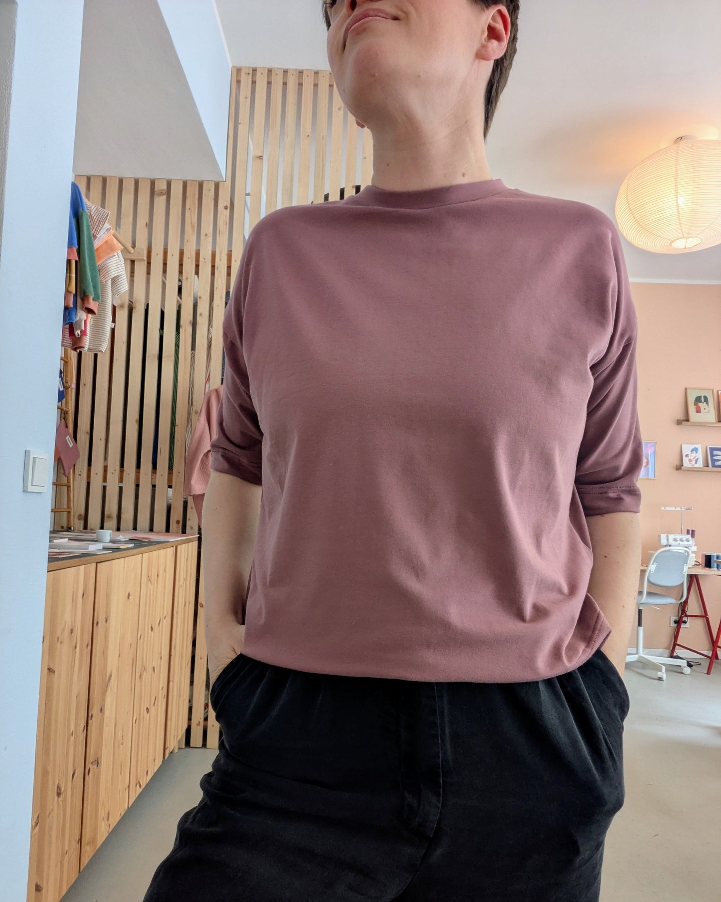 lockeres uni T-Shirt Erwachsene (diverse Farben)