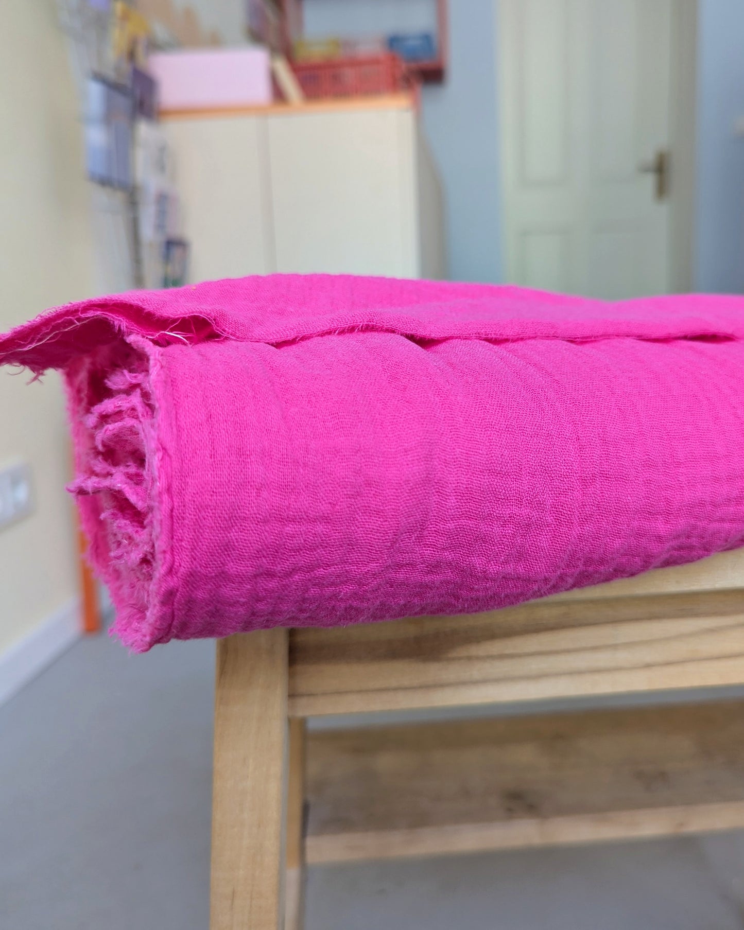 Meterware Musselin pink