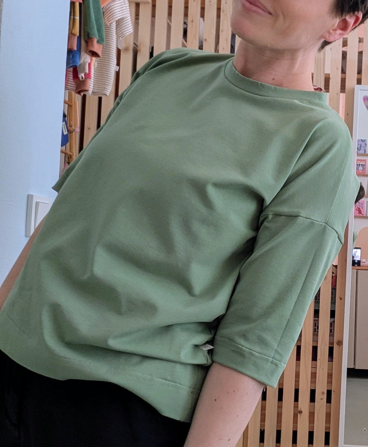 Meterware Jersey grün