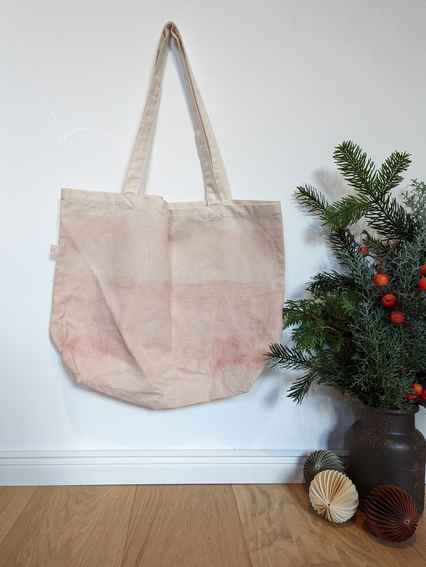 große Henkeltasche Farbvelrauf/Sprenkel