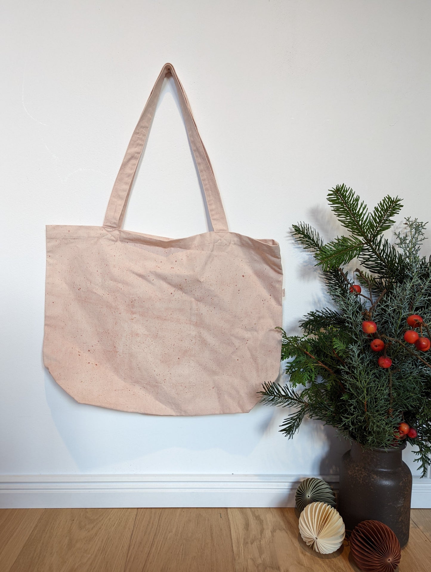 große Henkeltasche Farbvelrauf/Sprenkel