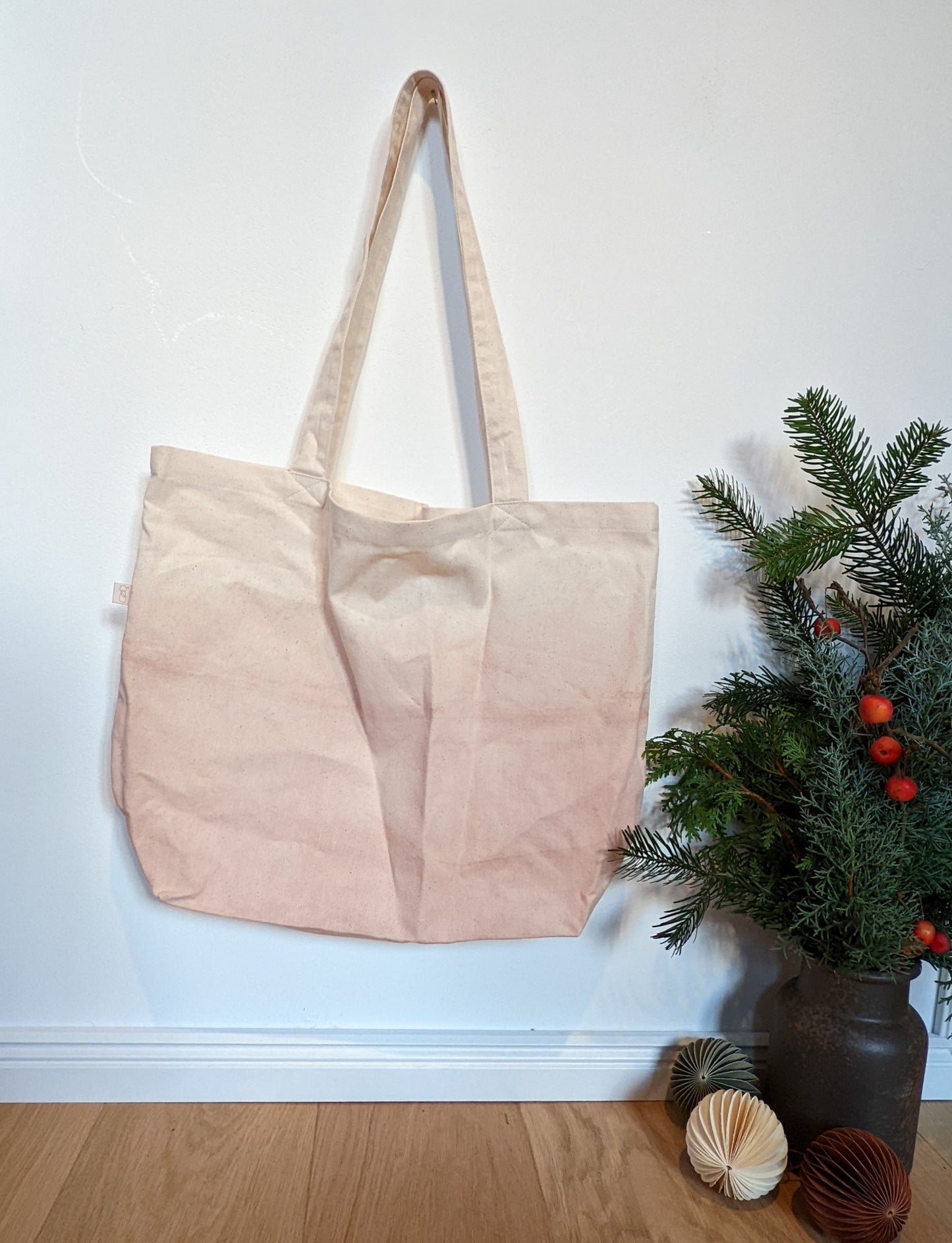 große Henkeltasche Farbvelrauf/Sprenkel
