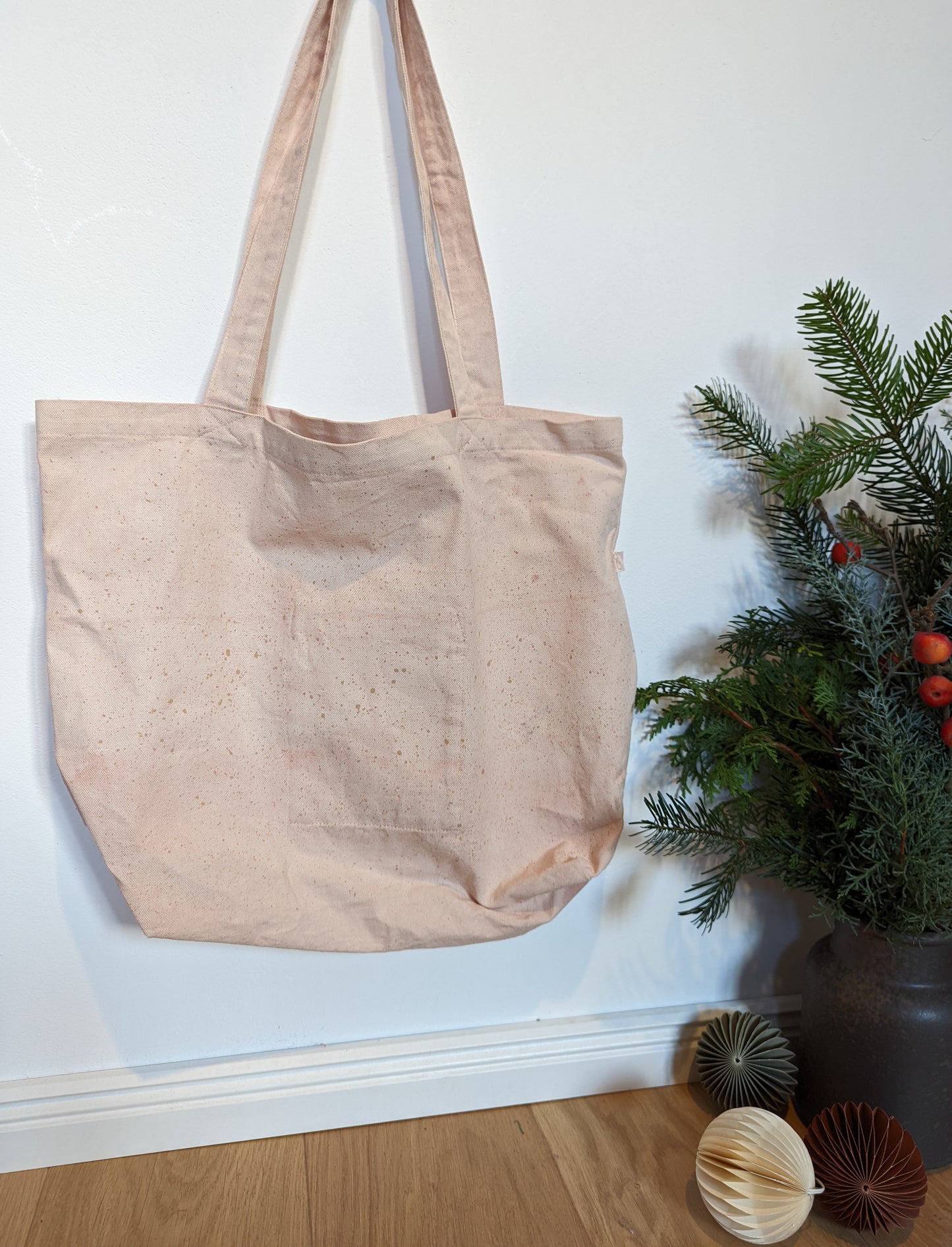 große Henkeltasche Farbvelrauf/Sprenkel
