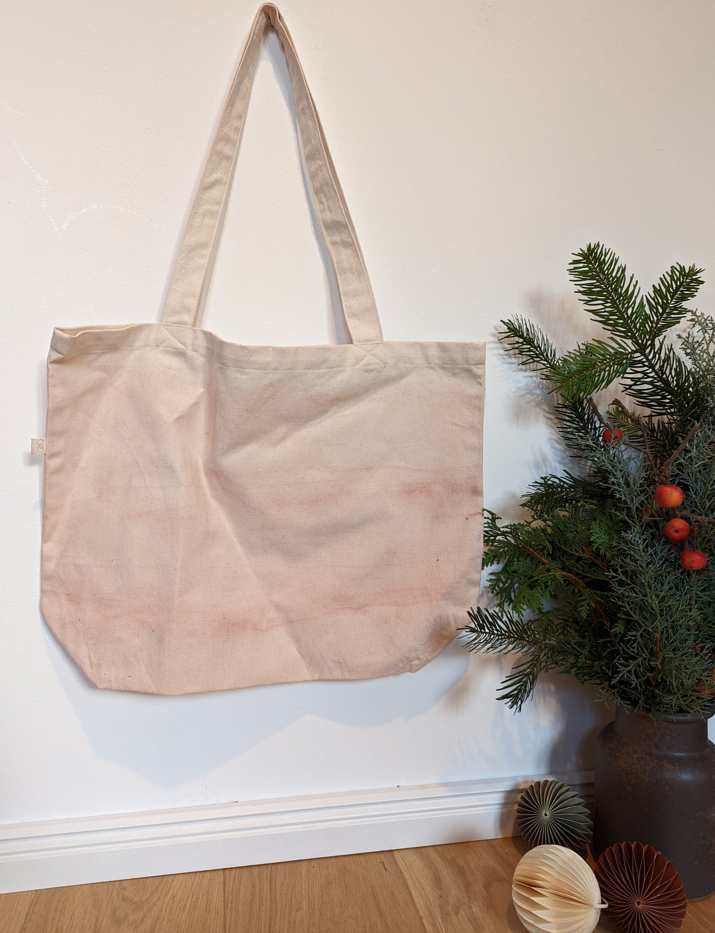 große Henkeltasche Farbvelrauf/Sprenkel