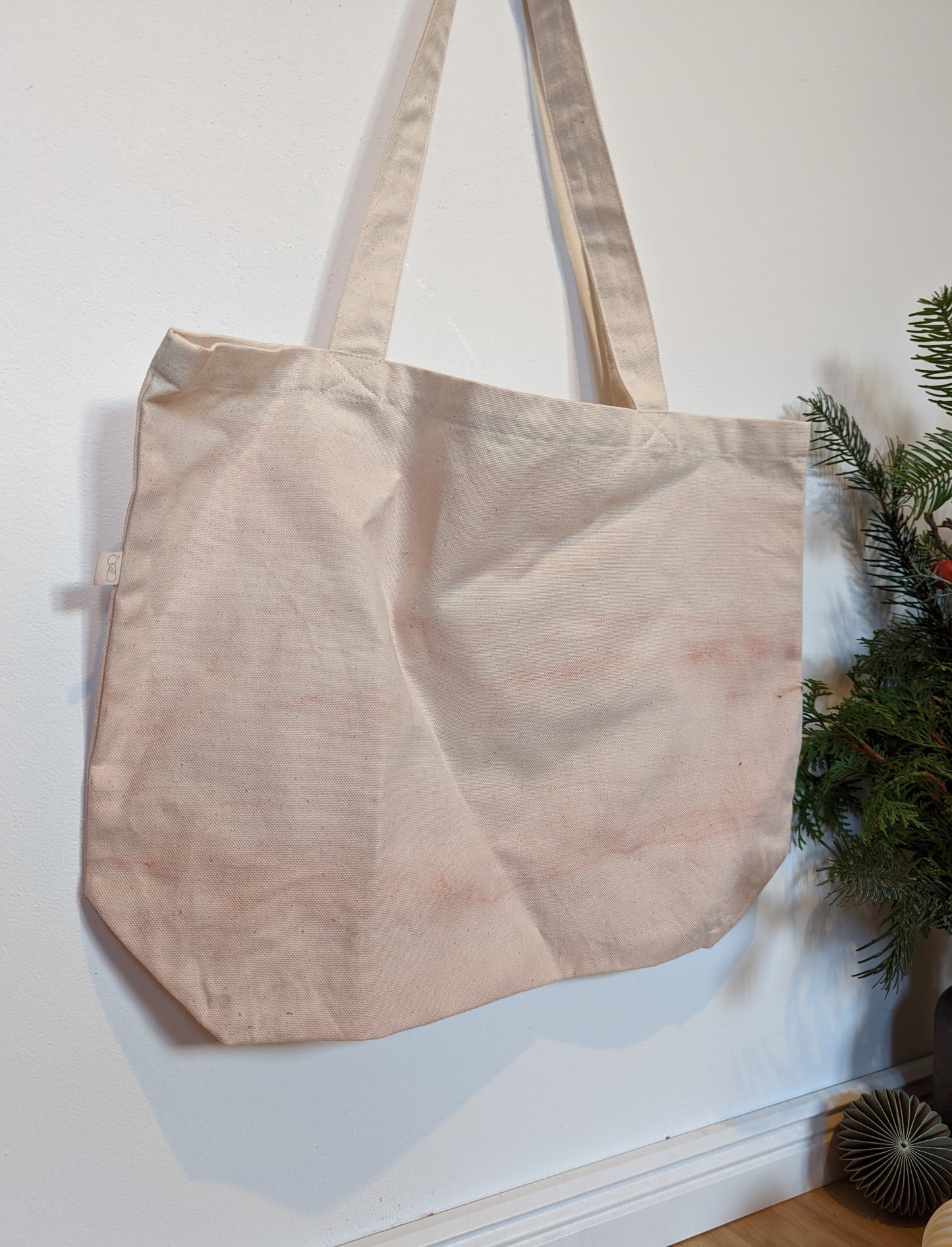 große Henkeltasche Farbvelrauf/Sprenkel