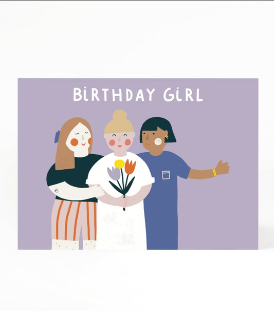 Postkarte Birthday Girl