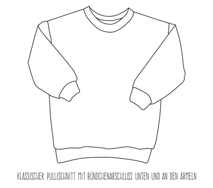 mehrfarbiger Sweat-Pullover Kinder FREIE FARBWAHL