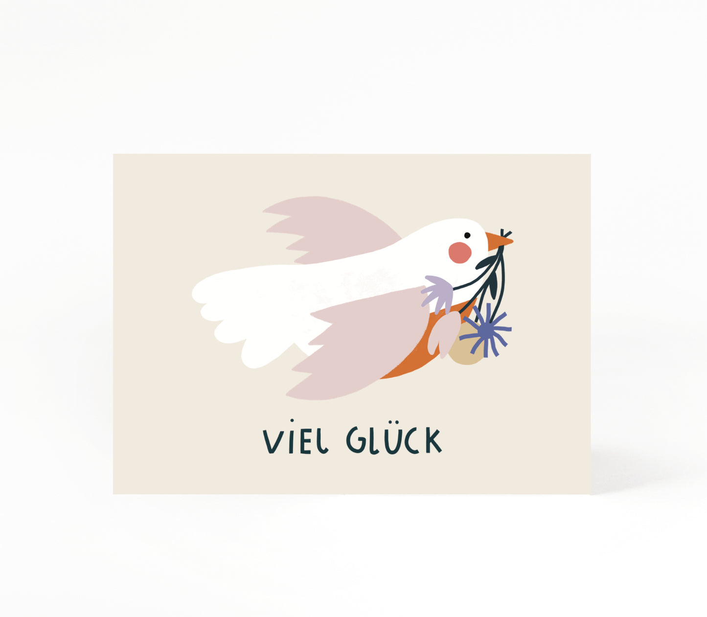 Postkarte viel Glück