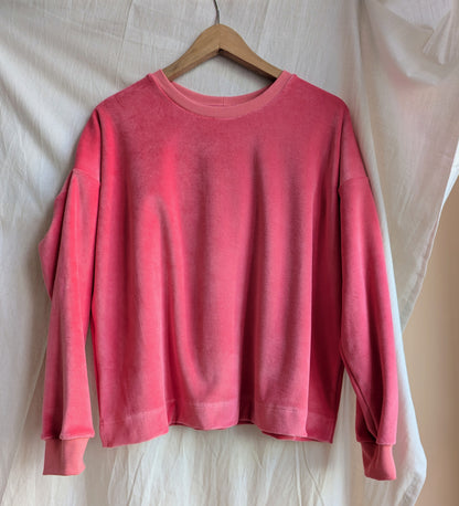 Pinker Oversize-Pullover aus Nicky (Größe L) Erwachsene VERSANDFERTIG