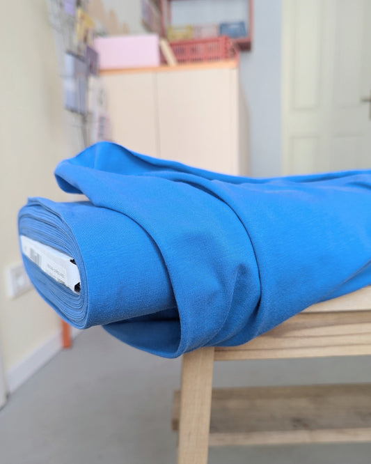 Meterware Jersey mittelblau