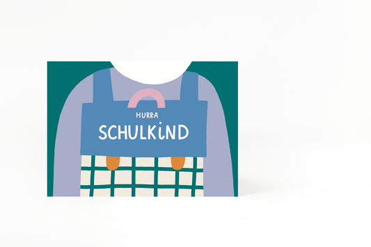 Postkarte Schulkind