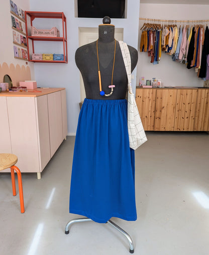 Meterware Jersey knallblau