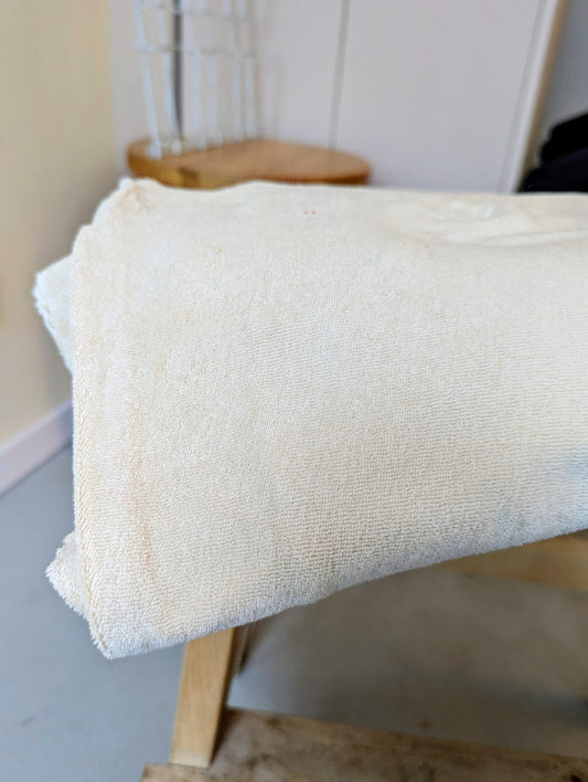 Reststück Frottee creme 85cm