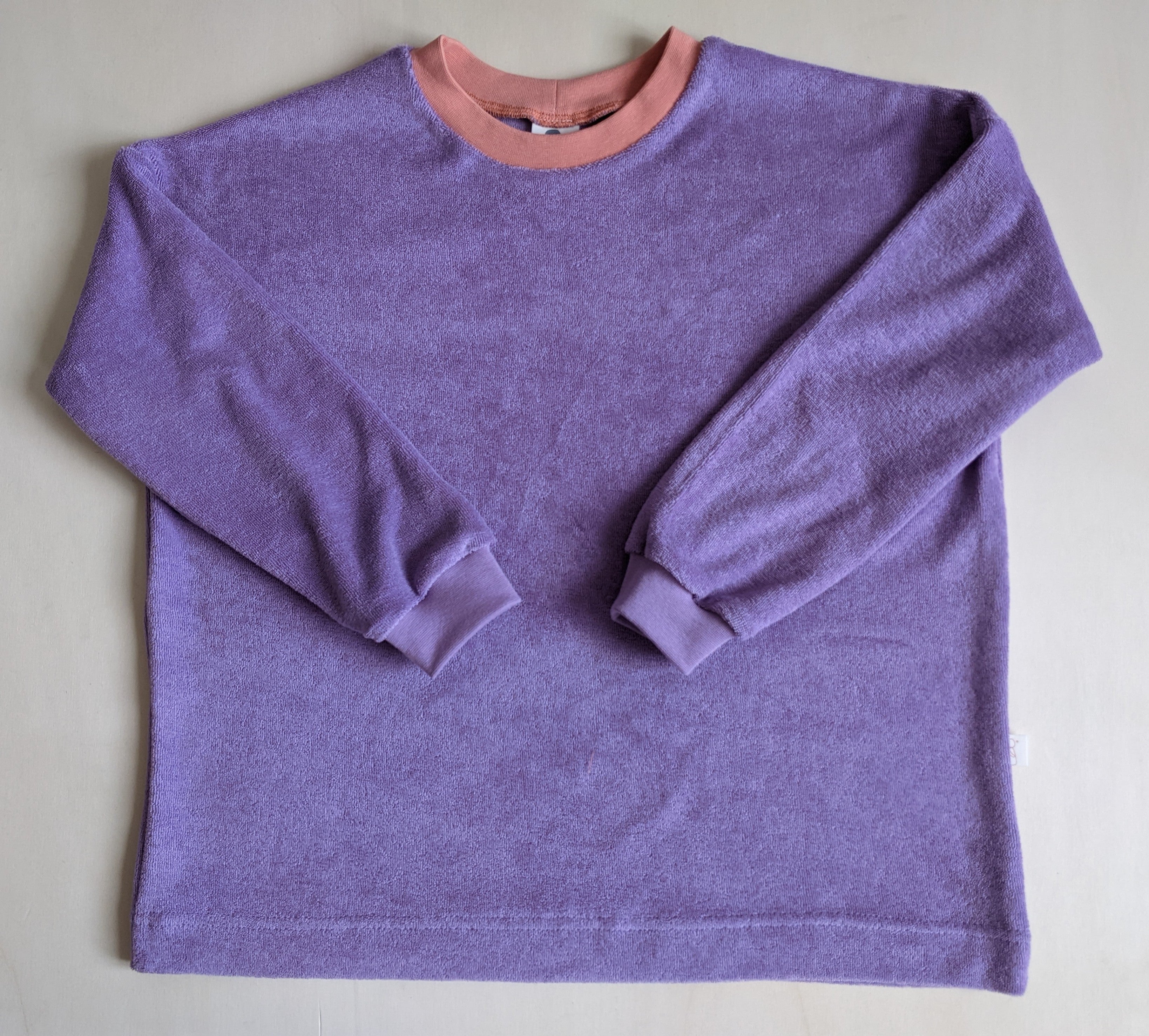 Oversize-Pullover Frottee Kinder