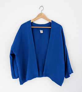offene Musselinjacke uni